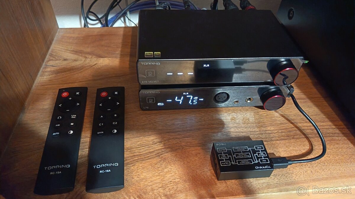 TOPPING E70 Velvet + L70 + HS02 + TCX1-25 - 2