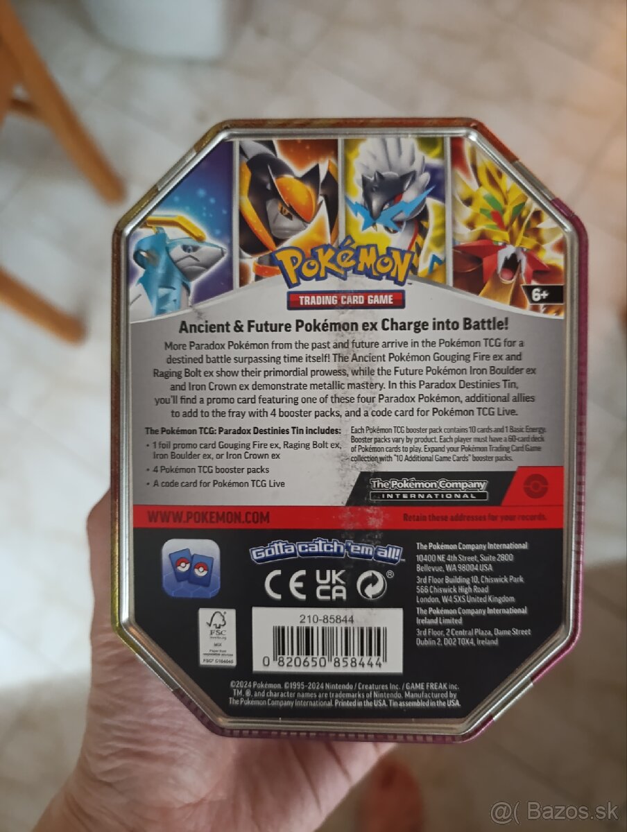 Predám prázdnu plechovú krabičku Pokémon - 2