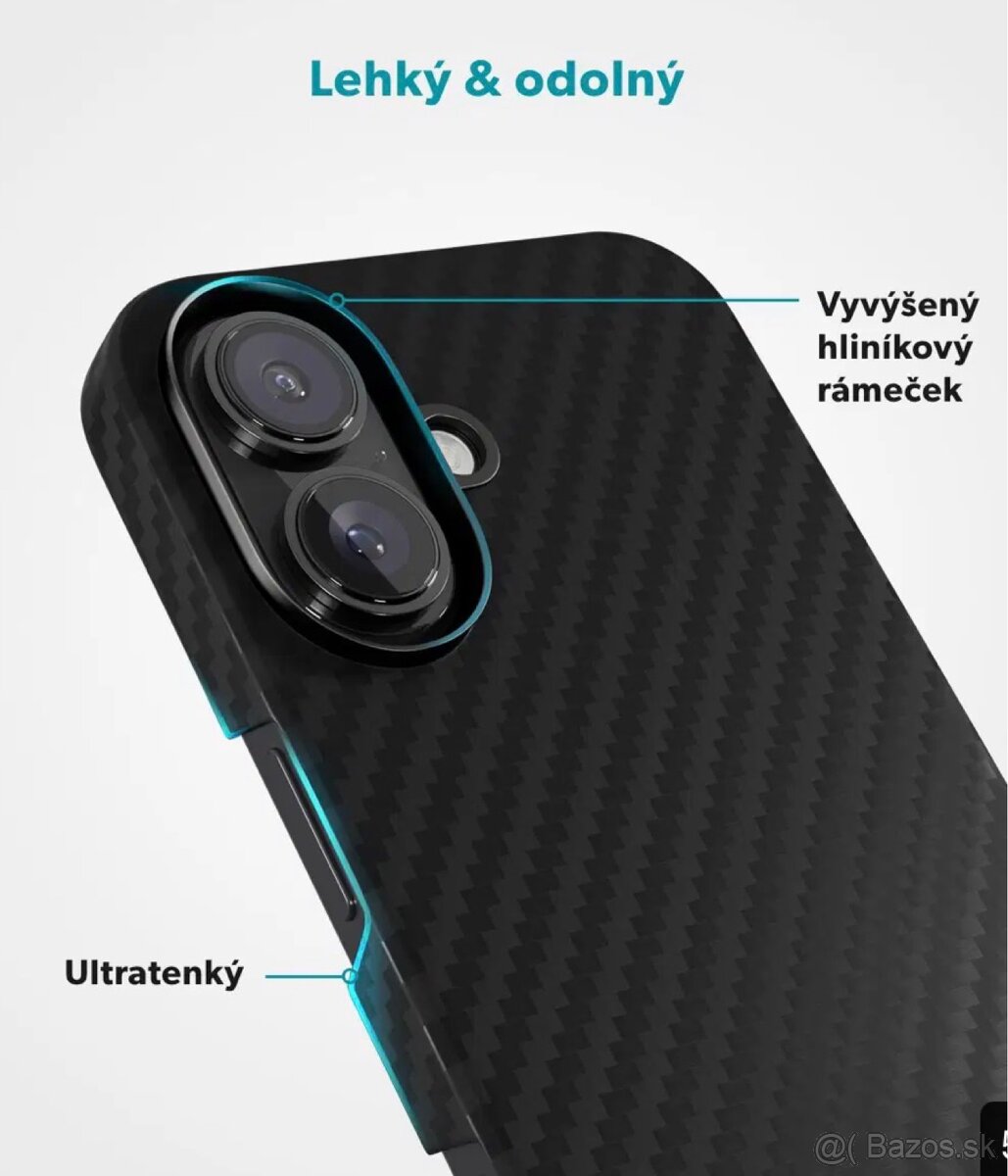 Epic Mag+ Carbon kryt na iPhone16 čierny - 2