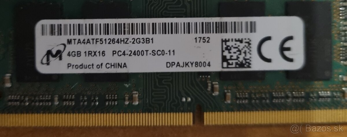 4x DDR4 RAM (4-8 GB, SPOLU 20 GB) - 2