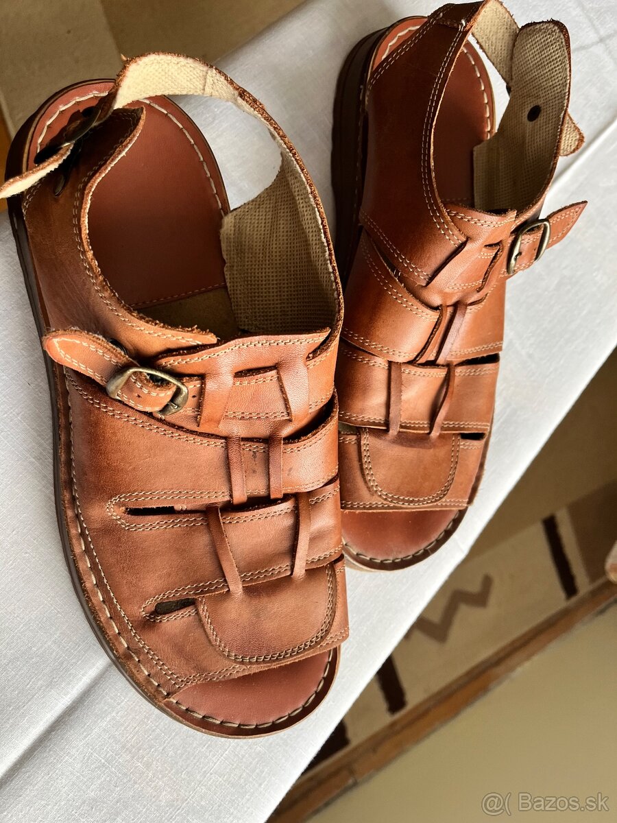 Pánske kožené sandály - 2