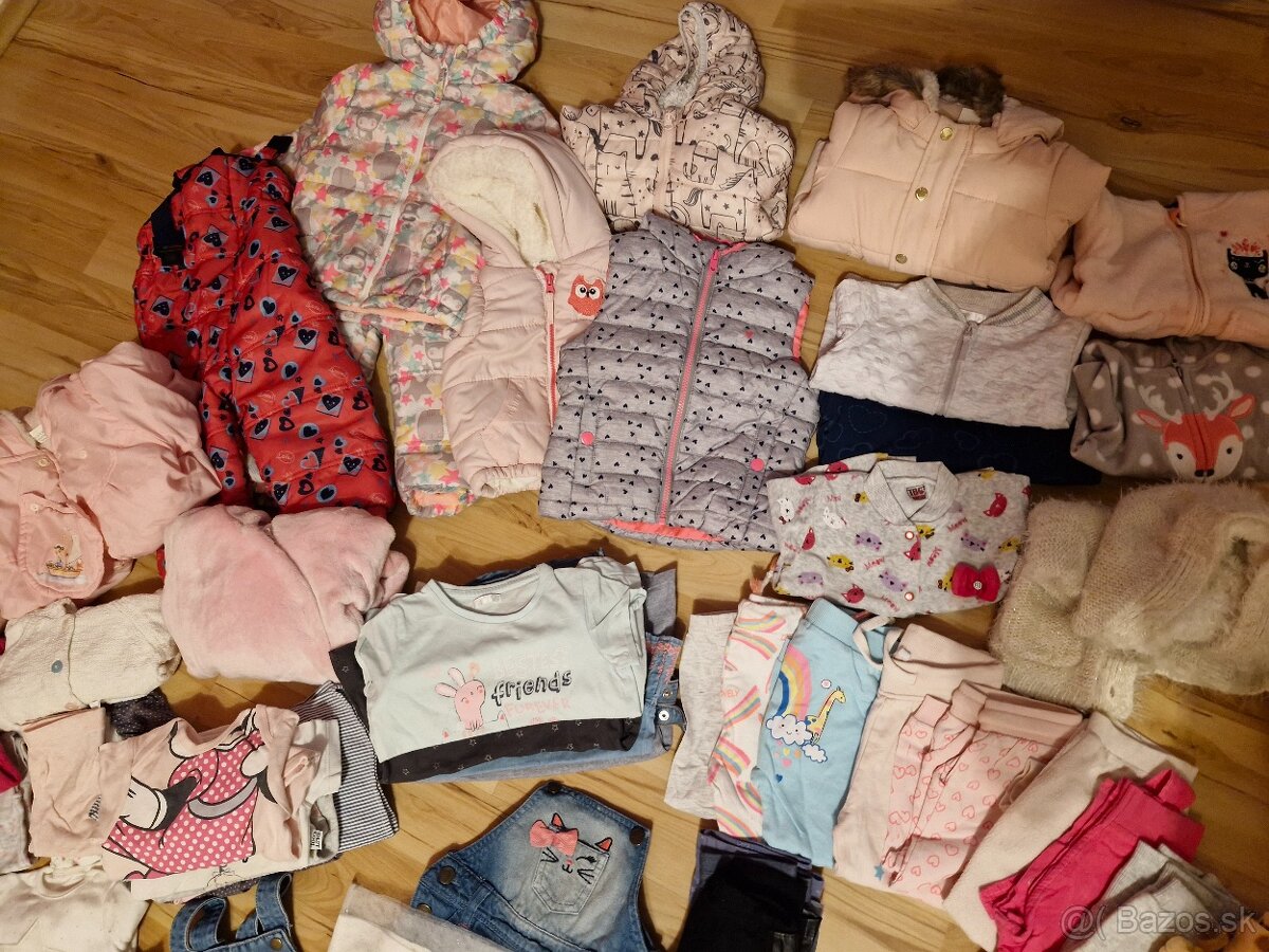 Predam mix oblečenia pre dievčatko 56-92 - 2