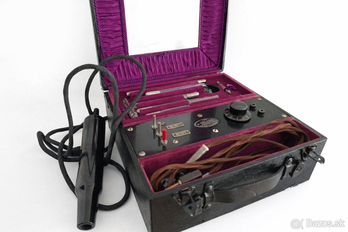 HAIDER München – historický Violet Ray / d’Arsonval + elektr - 2