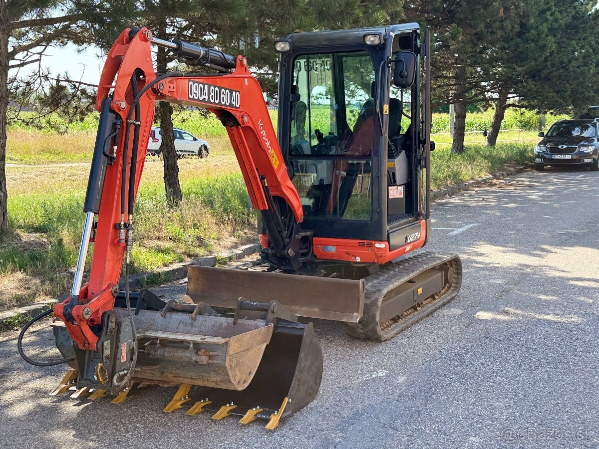 Predám minibager Kubota U 27-4 - 2