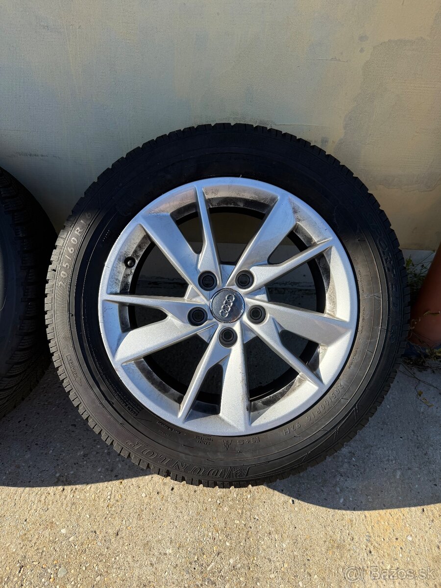 Originálne Audi elektróny, 205/60 R16 zimné pneu - 2