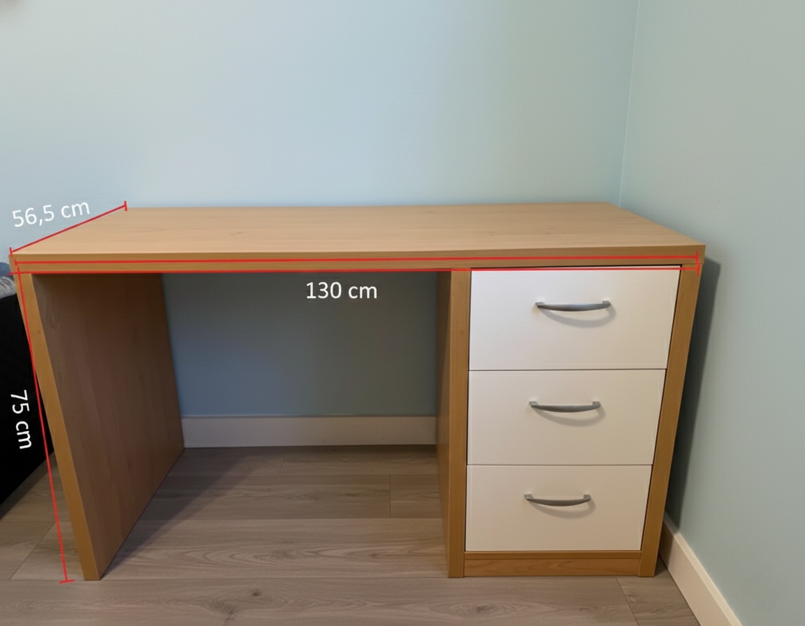 Kvalitný písací stôl 130cm - 2