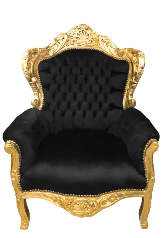 Barokové kreslo + stolička - 2