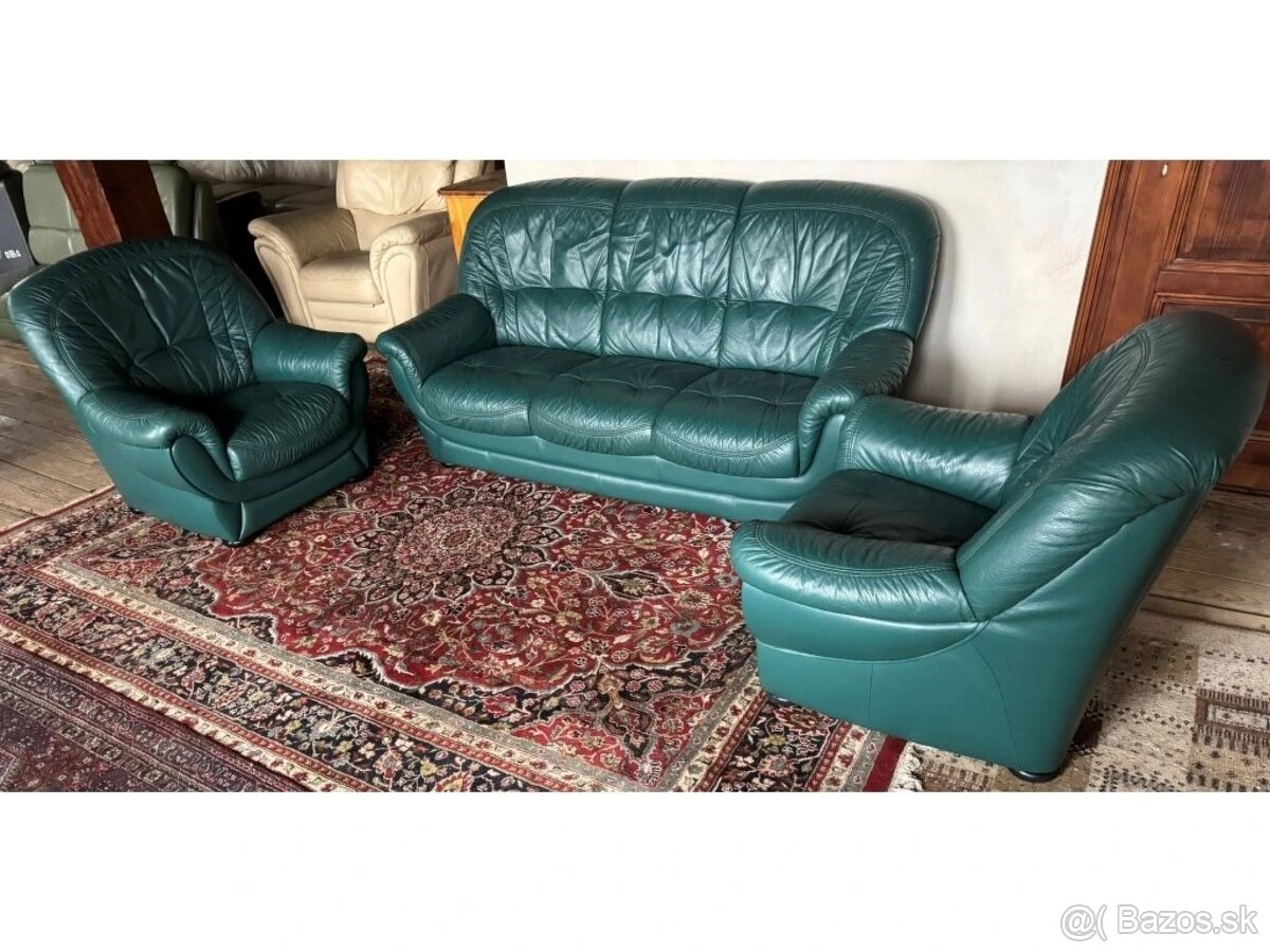 Luxusní kožená sedací souprava 3+1+1, 2999 - 2