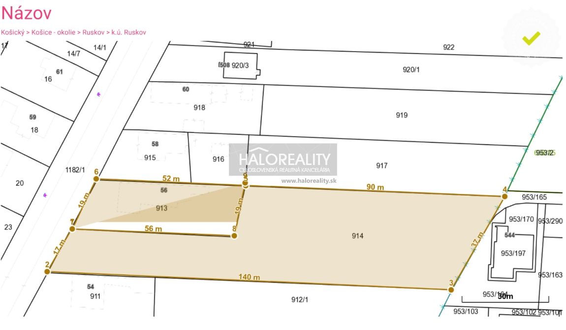 HALO reality - Predaj, pozemok pre rodinný dom 4629 m2 Rus - 2