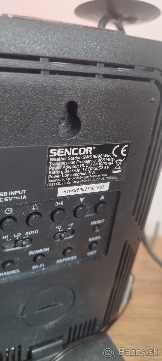 Meteostanica sencor 9898 wifi - 2