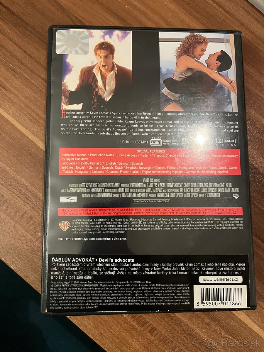 DVD Diablov advokát - 2