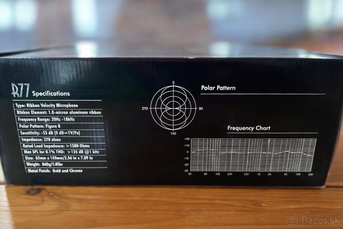 MXLR77 Classic Ribbon Microphone – páskový štúdiový mikrofón - 2