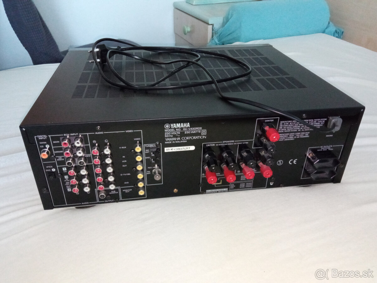 predám AV receiver Yamaha RX-V430RD - 2