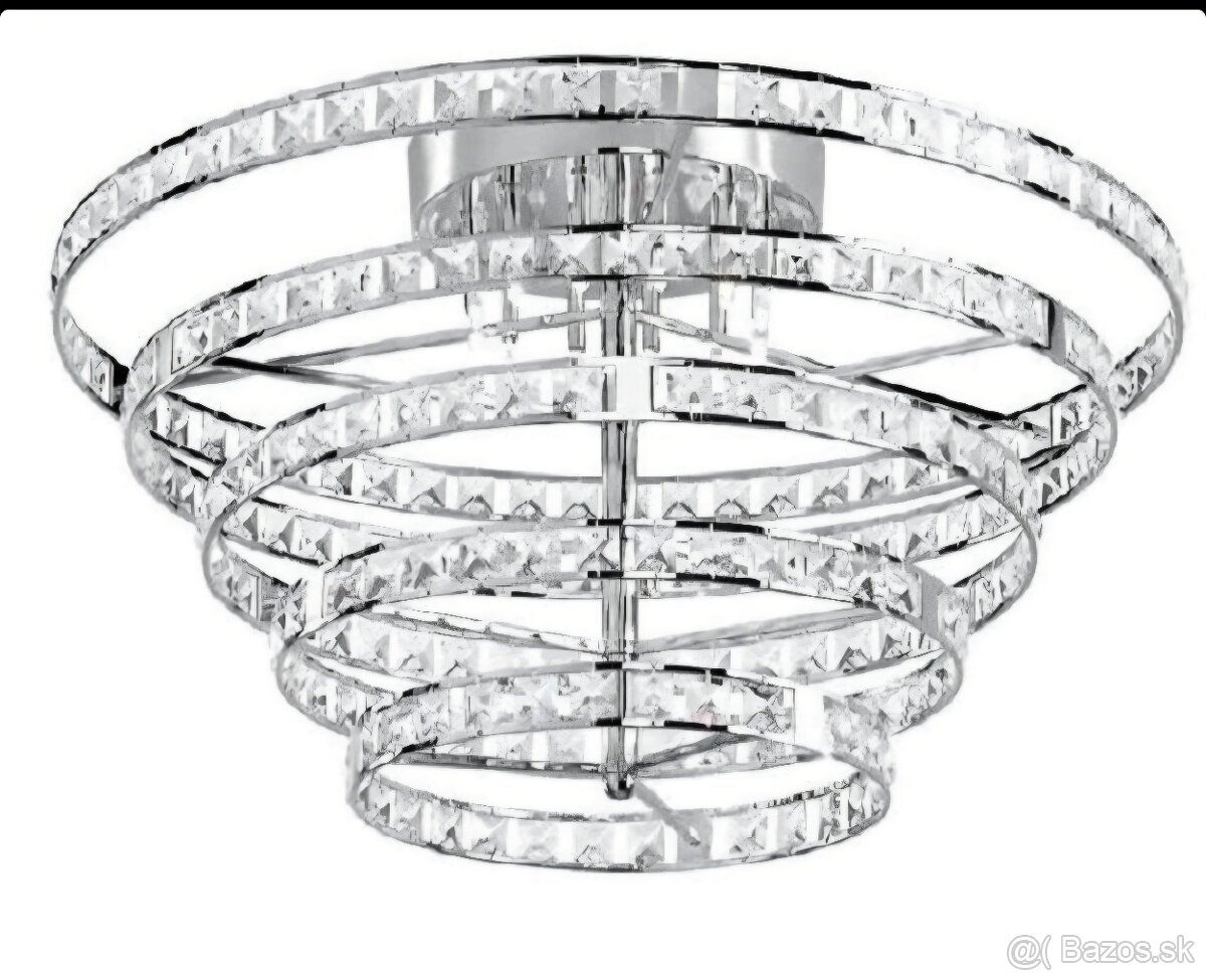 Predám LUXUSNÝ luster QUEEN PLAFONIERA CROMO DIAMANT - 2