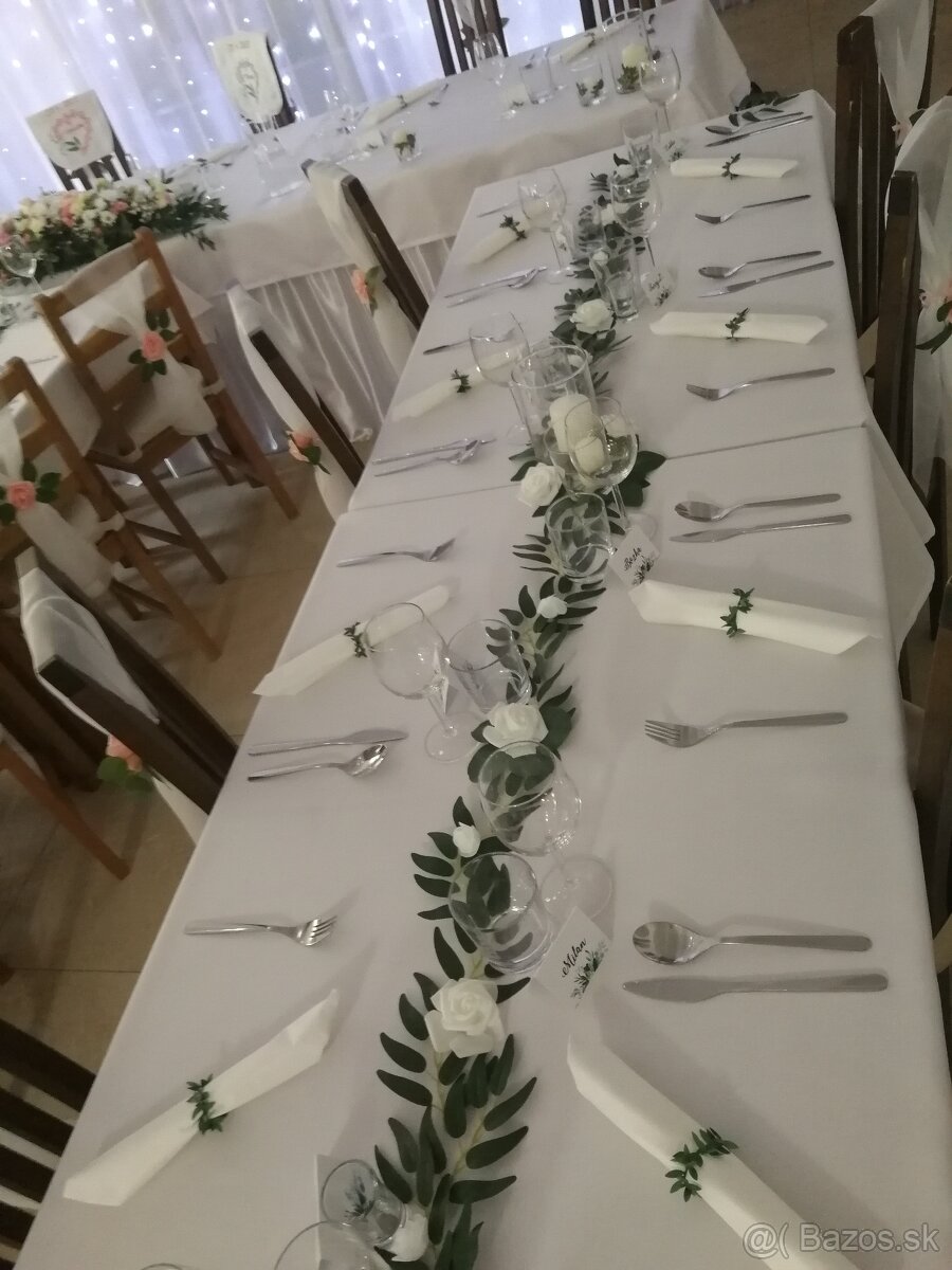 Eukalyptus, Ruskus, listy, Spagat, výzdoba svadba - 2