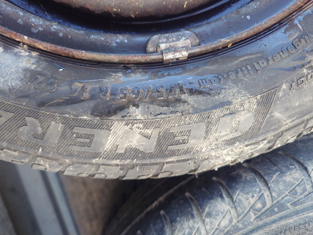 Disky s letnými pneu 4x100 r14 - 2