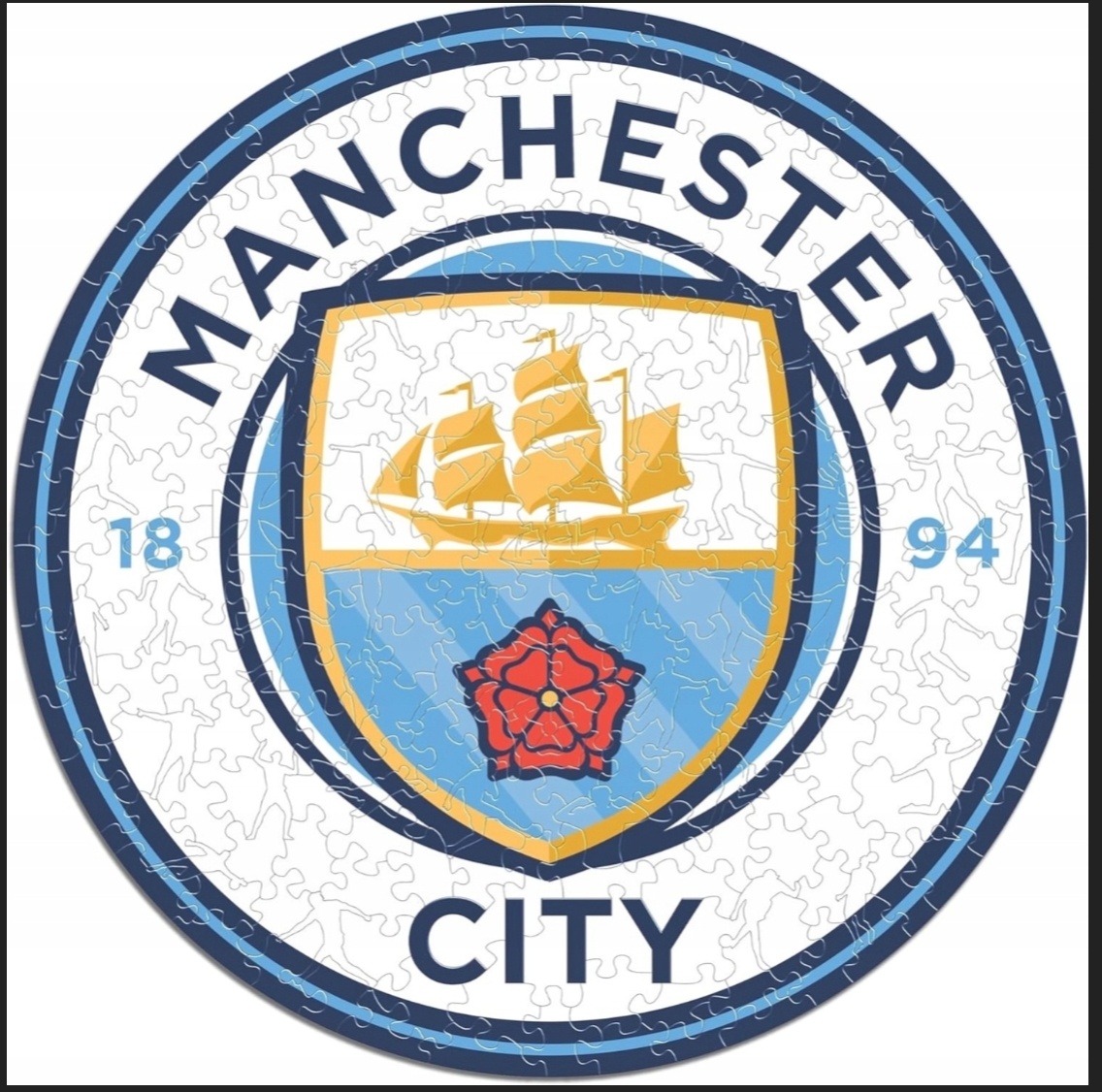 Drevené Puzzle Manchester City - 2