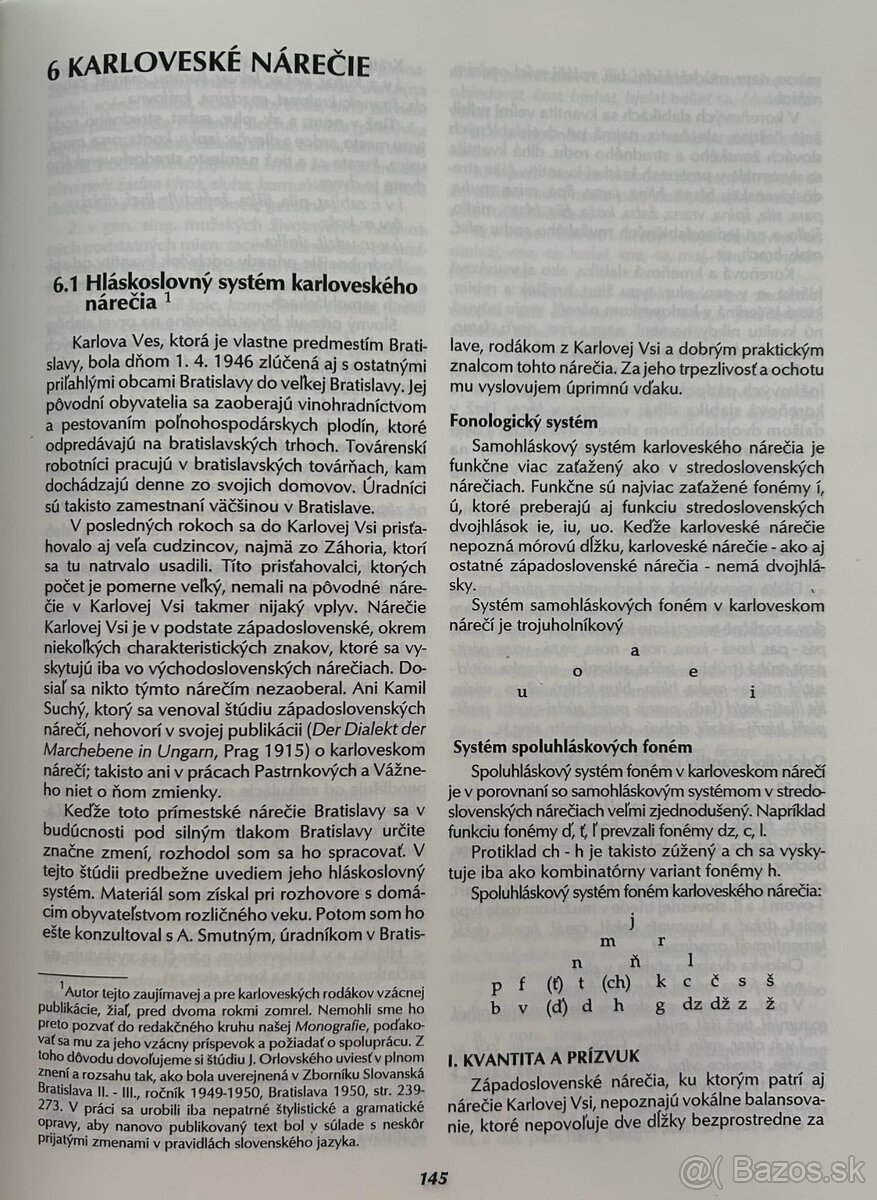 Karlova Ves - monografia, história - 2