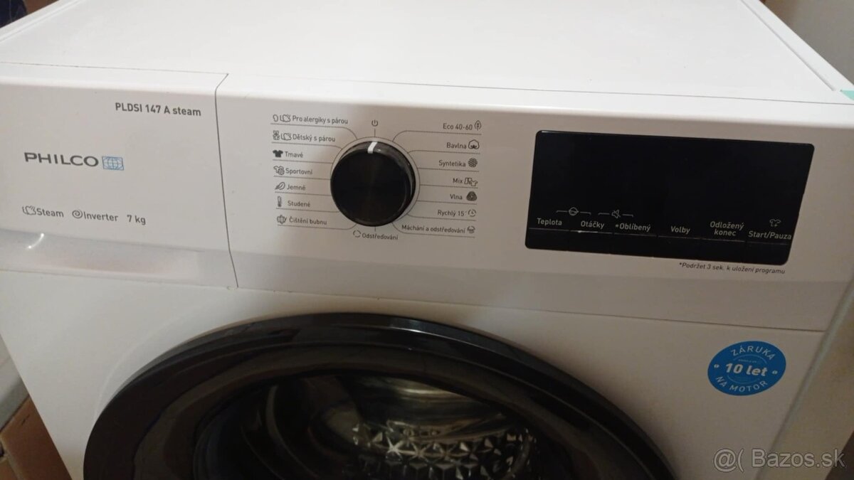 Práčka PHILCO PLDSI 147 A steam - 2