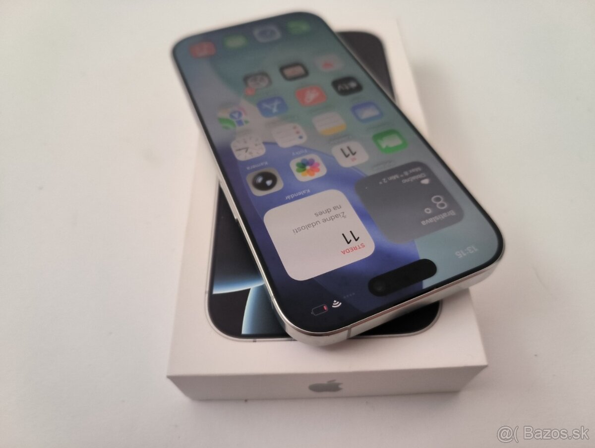 apple iphone 16 PRO 128gb White Titanium 92% Batéria - 2