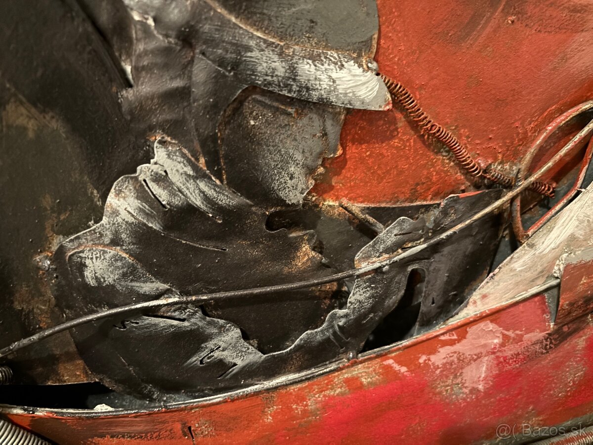 3D kovový obraz Monaco Ferrari 120x80cm - 2