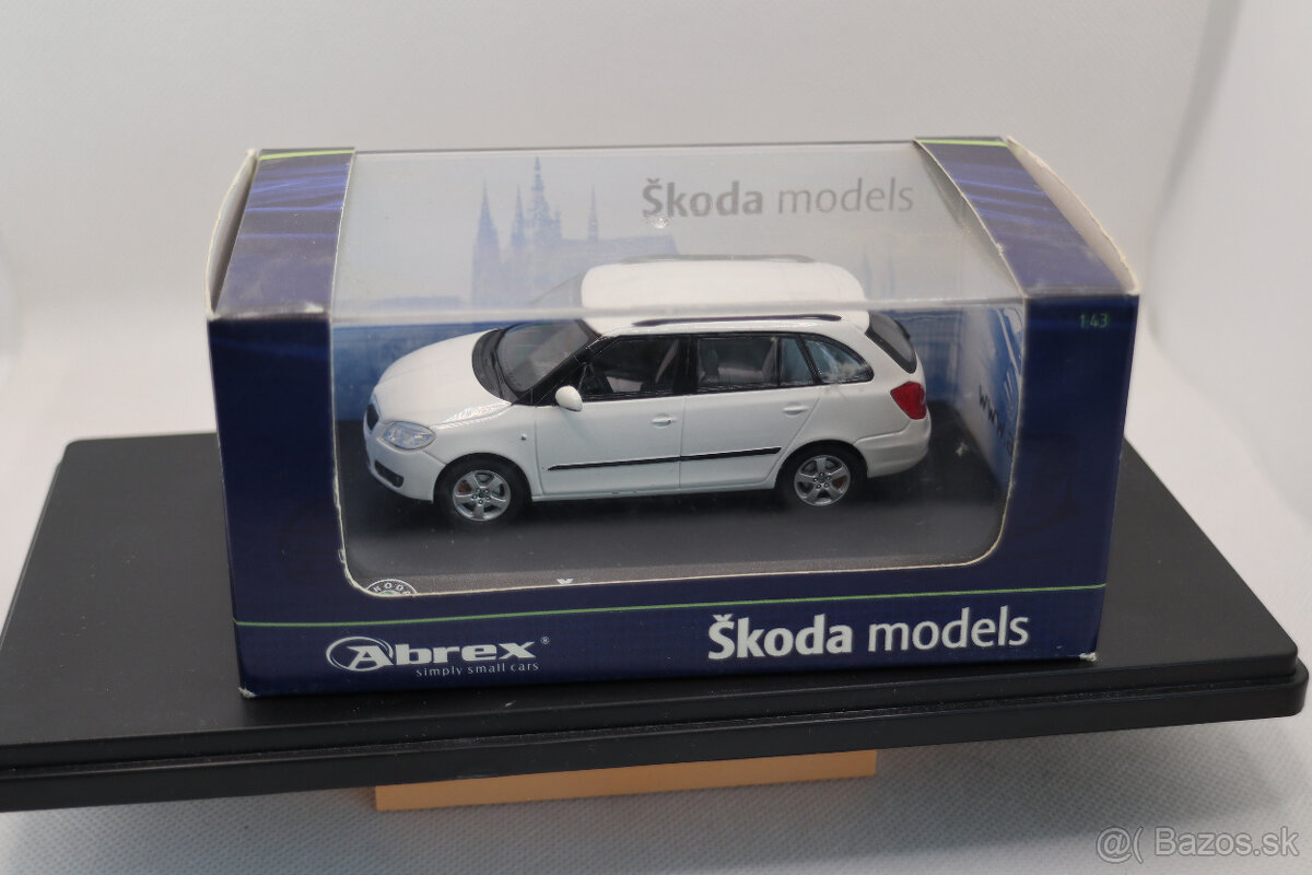 Modely Škoda 1:43 Abrex biele - 2