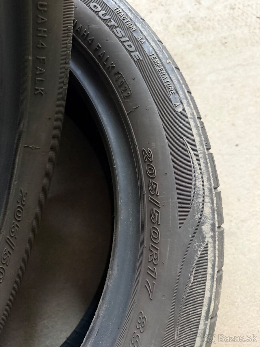 2ks Letne Nexen 205/50 R17 - 2