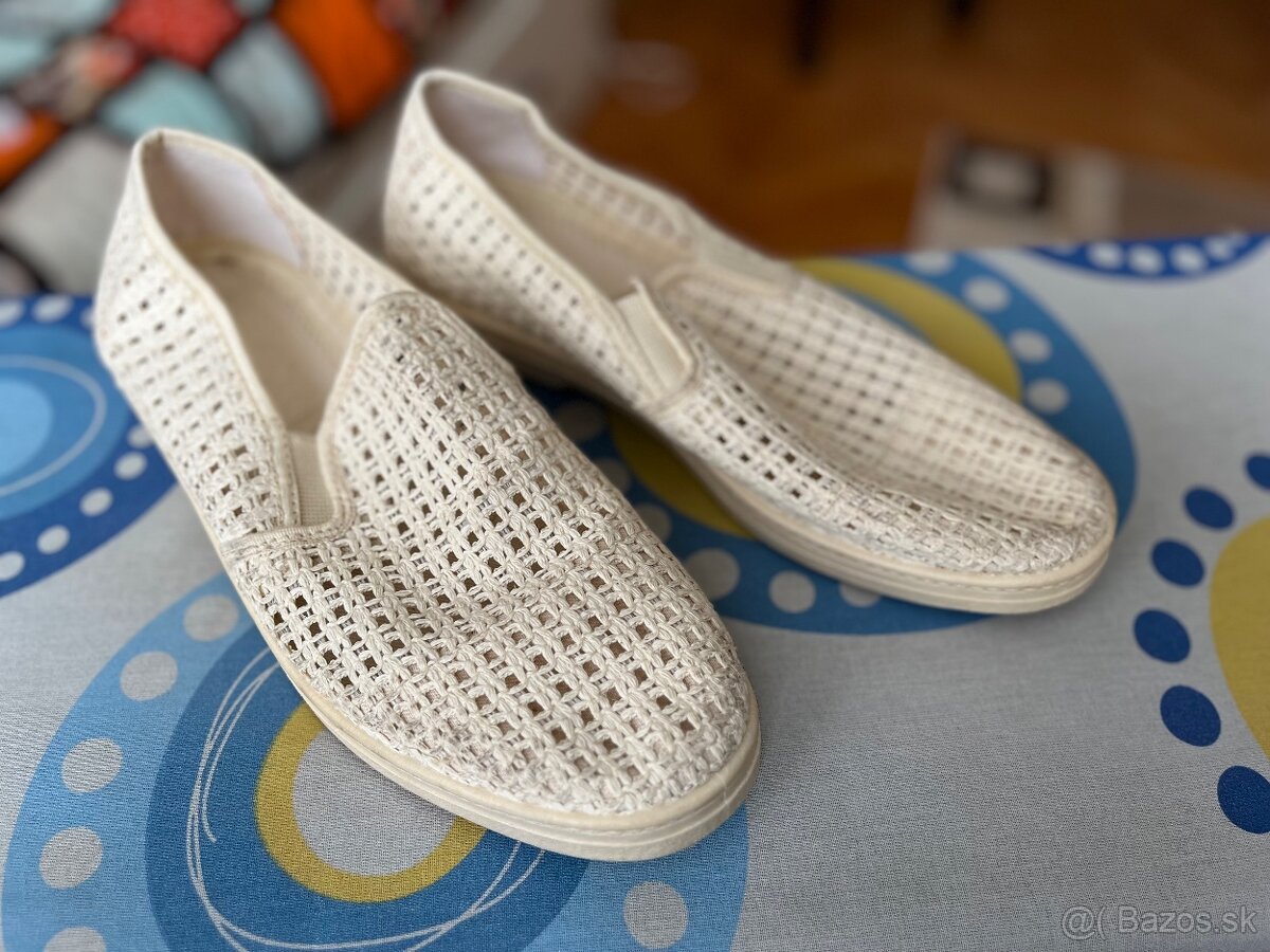 Pánske svetlé poltopánky - 2