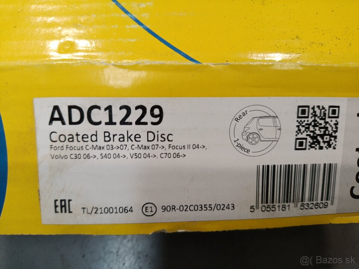 Predám (nový) povlakovaný brzdový kotúč COMLINE ADC 1229 - 2