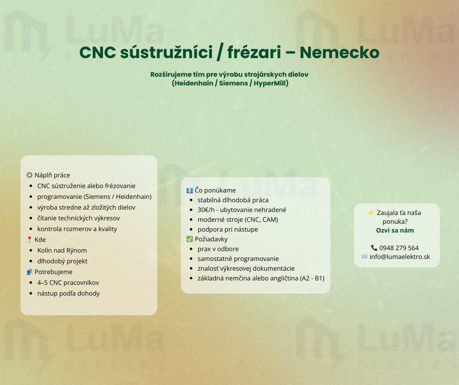 CNC sústružníci / frézari – Nemecko - 2