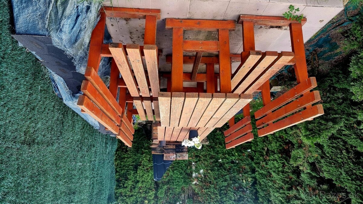 Záhradná drevená súprava - 2