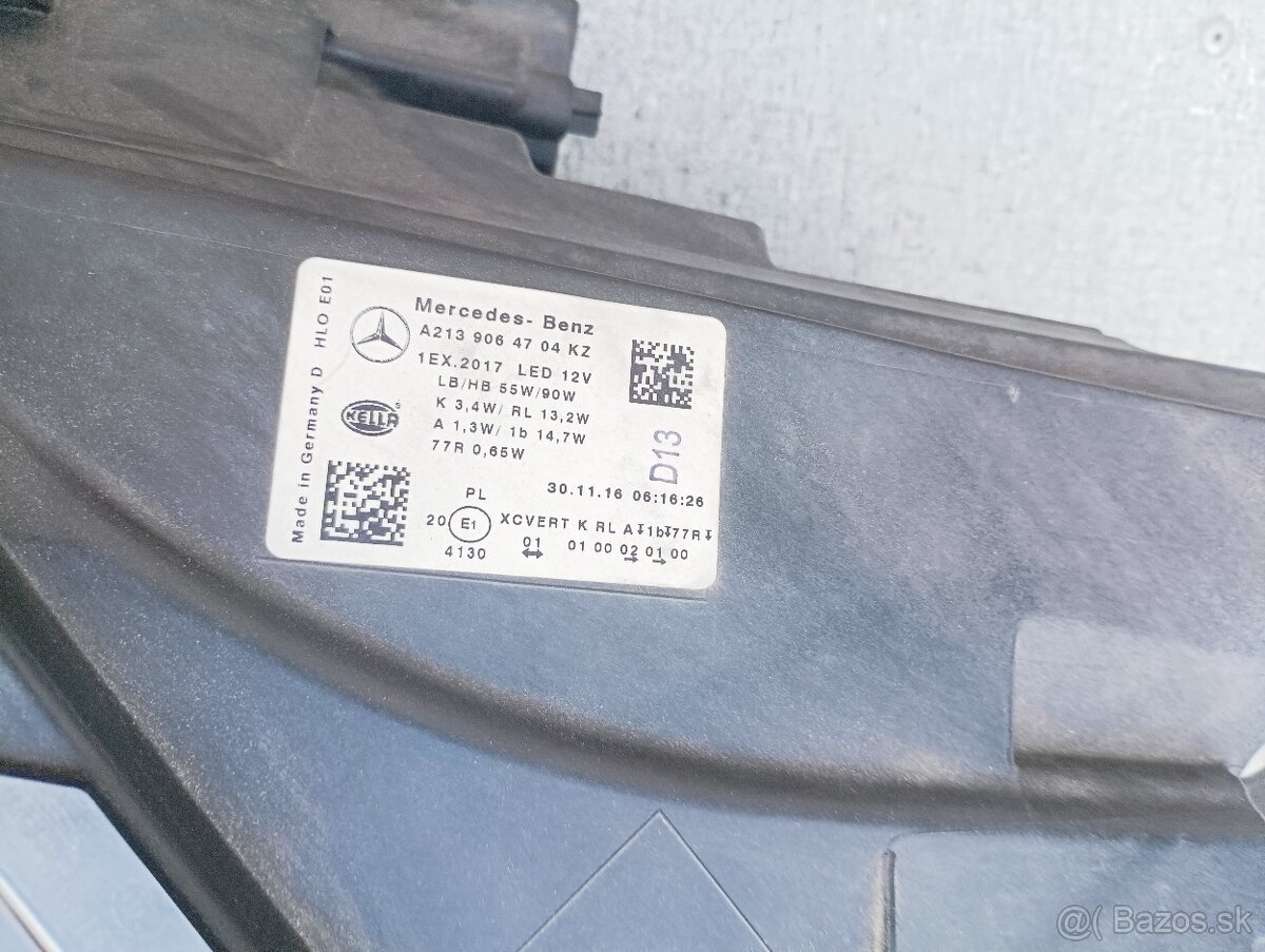 mercedes benz E CLASS levé světlo (W213) BI LED - 2