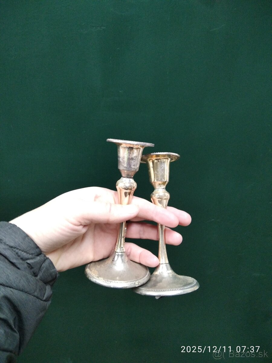 Retro svietniky 3 ks - 2