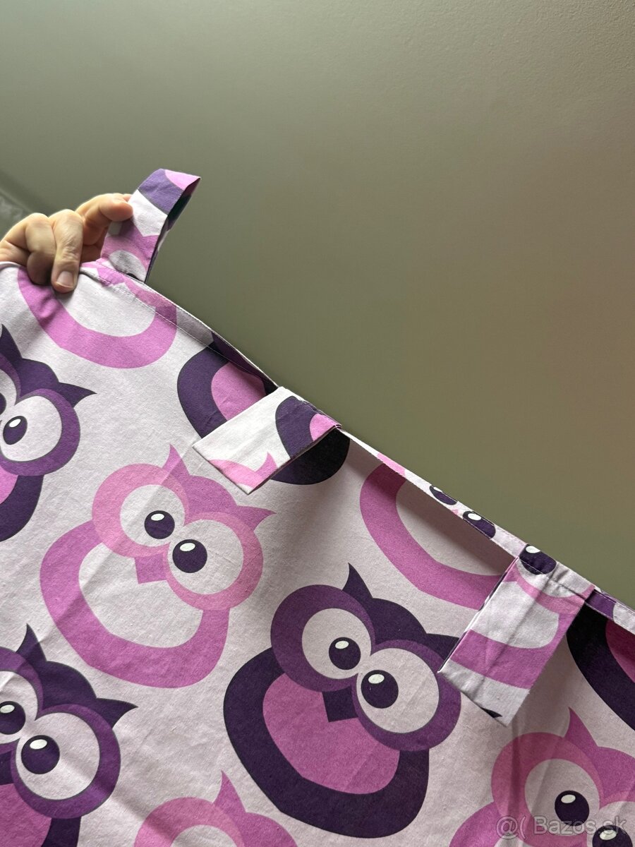 Detské sovičkové závesi/záclony 2ks - 2