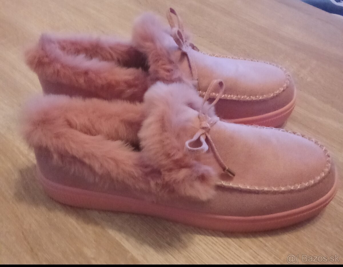 Dámske zateplené mokasíny - 2