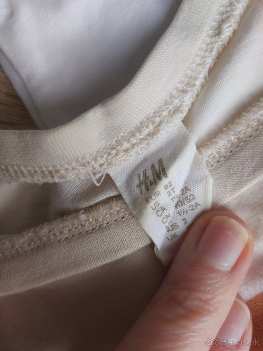 2x tričko s krátkym rukávom 92 H&M, C&A - 2