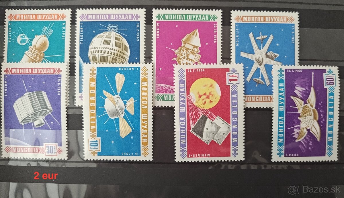 Mongolsko - kozmos - hlavne 60. roky - 2