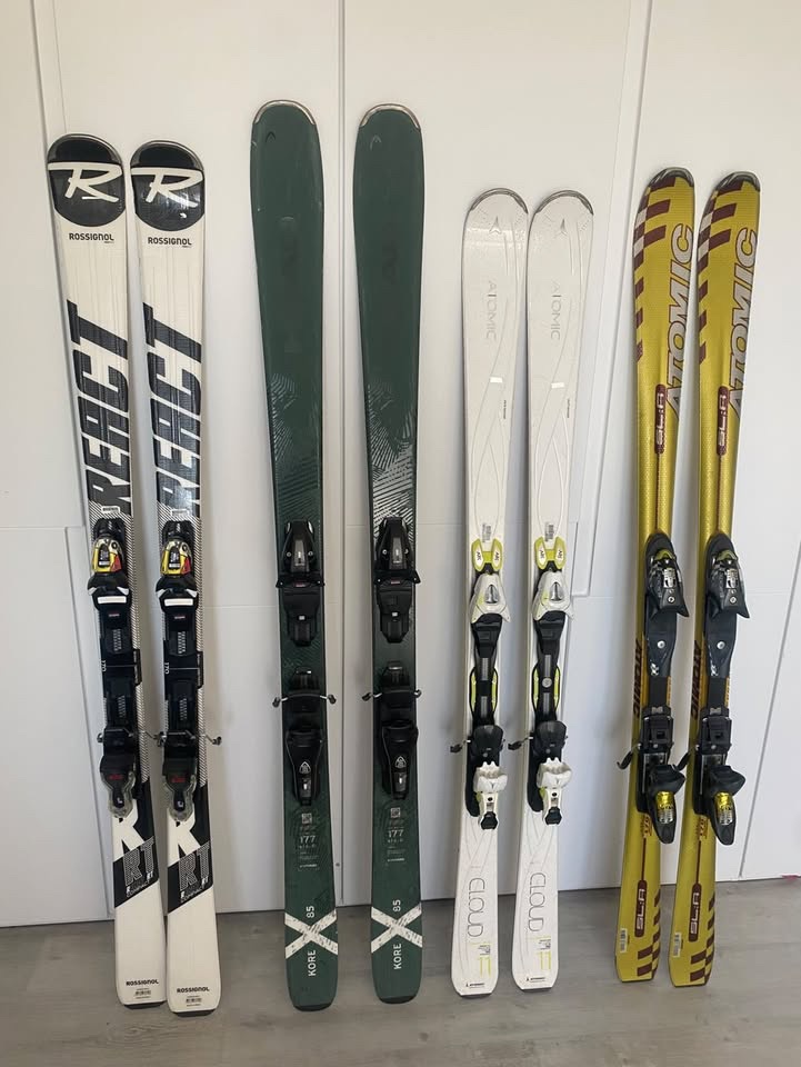 7 párov lyže rôznych značiek - 2