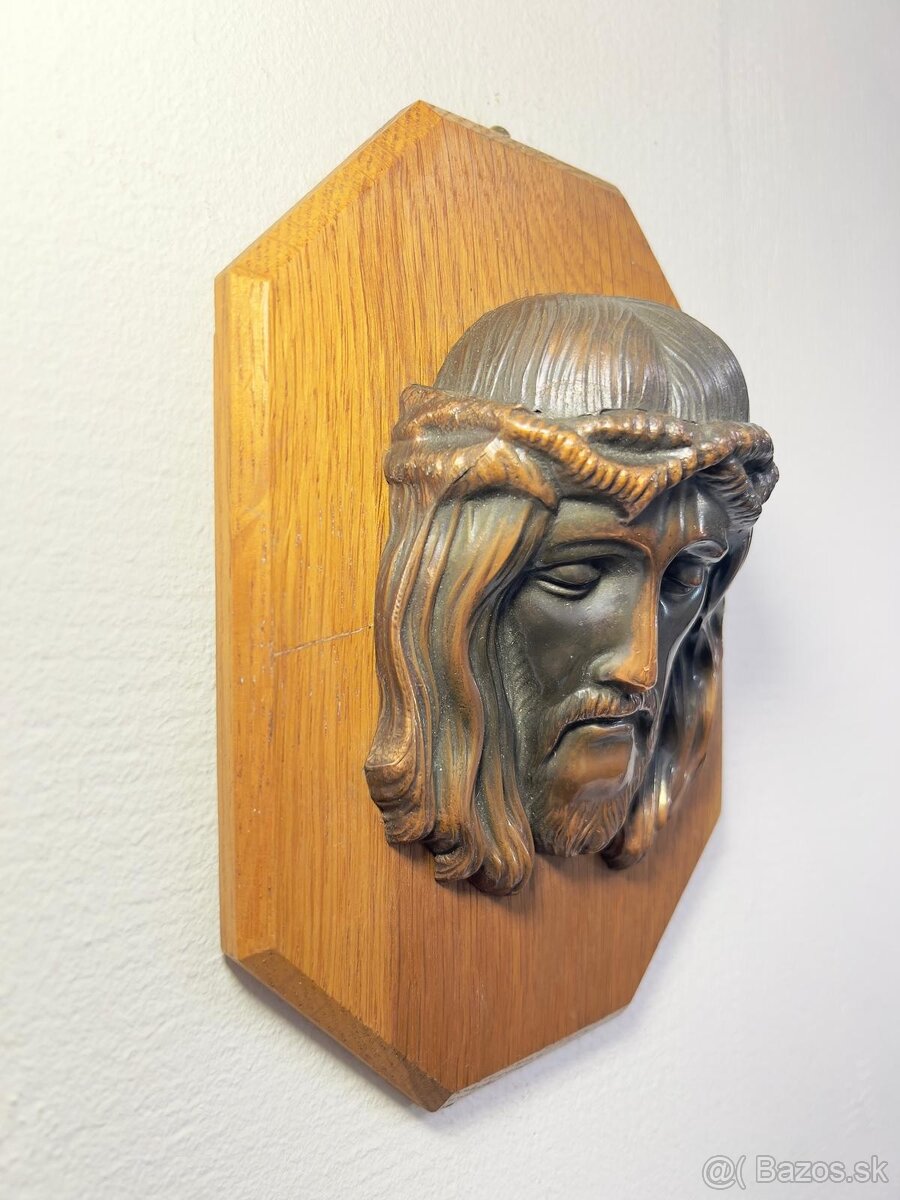 Medené sväté sošky na podstavci - 2