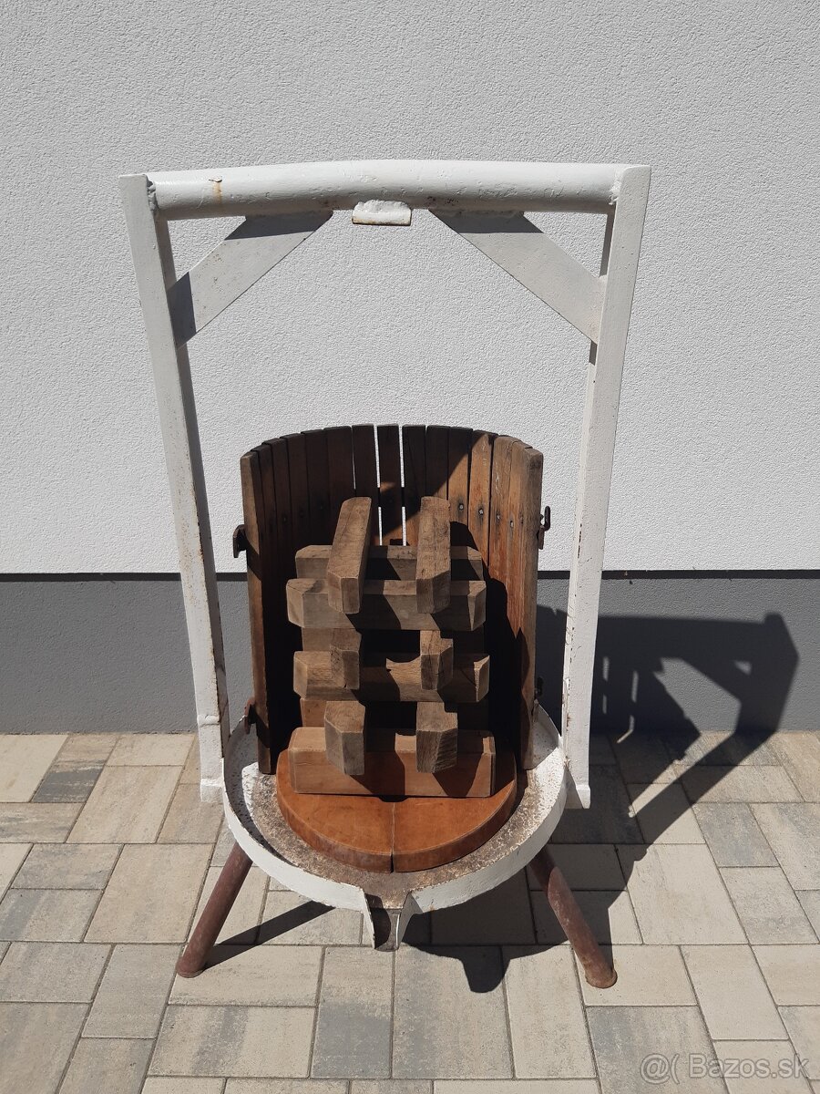 Veľký preš na hrozno / Veľký lis na hrozno (+ príslušenstvo) - 2