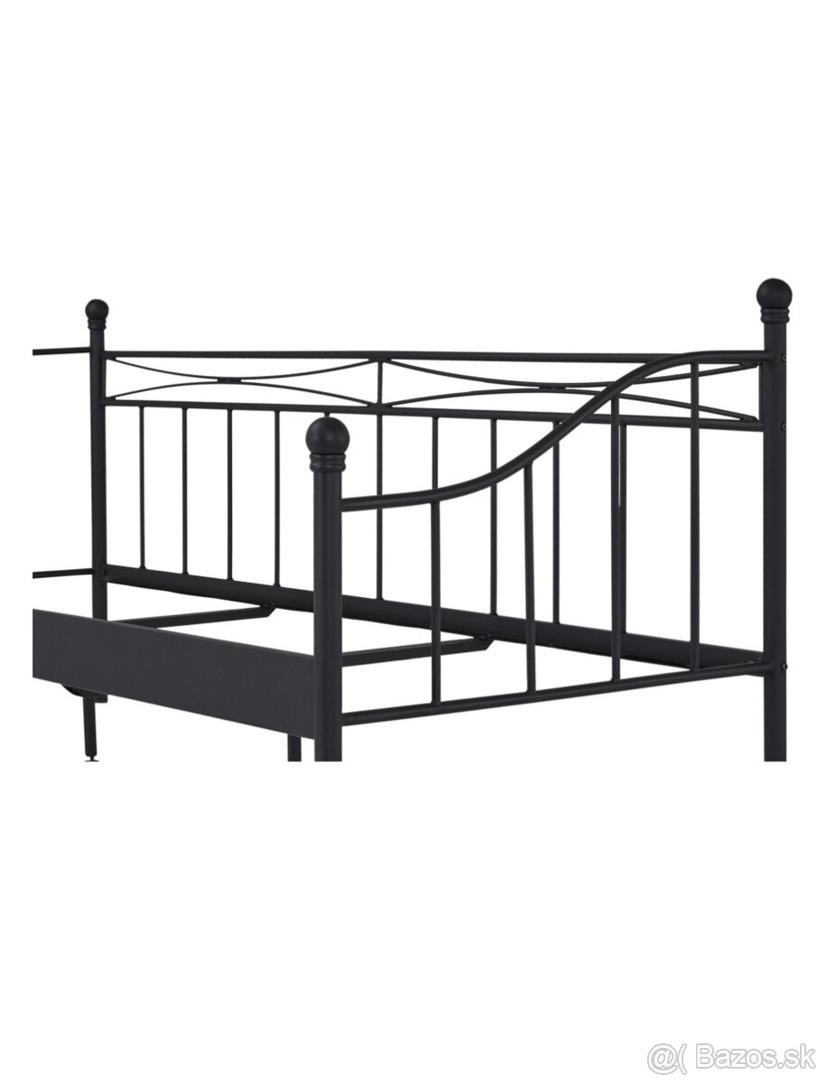 Kovova postel a rostom 90x200 - 2