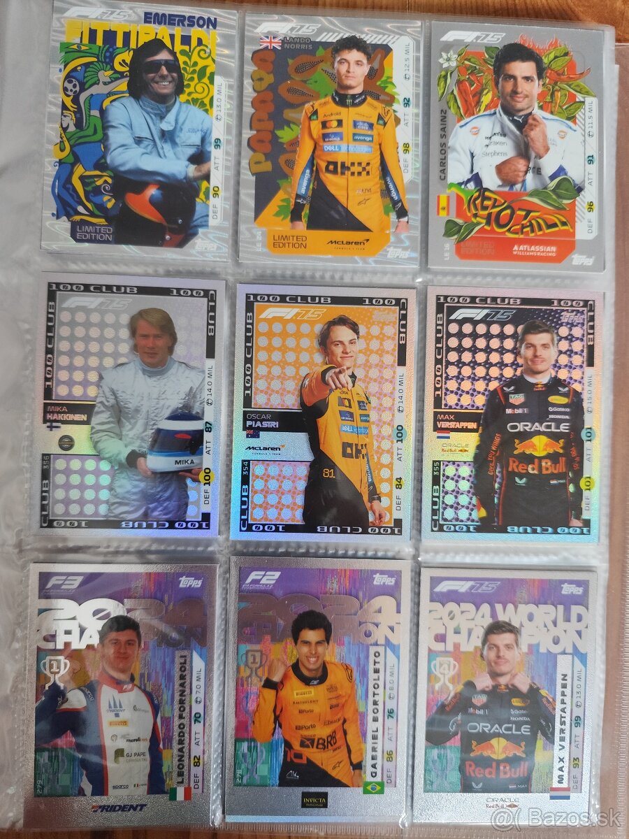 Predám kartičky Formula 1 - 2