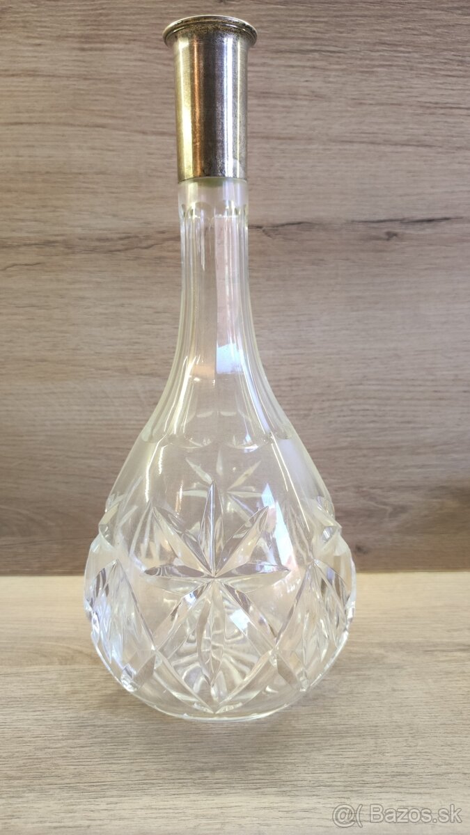 Krištáľová váza a miska - 2