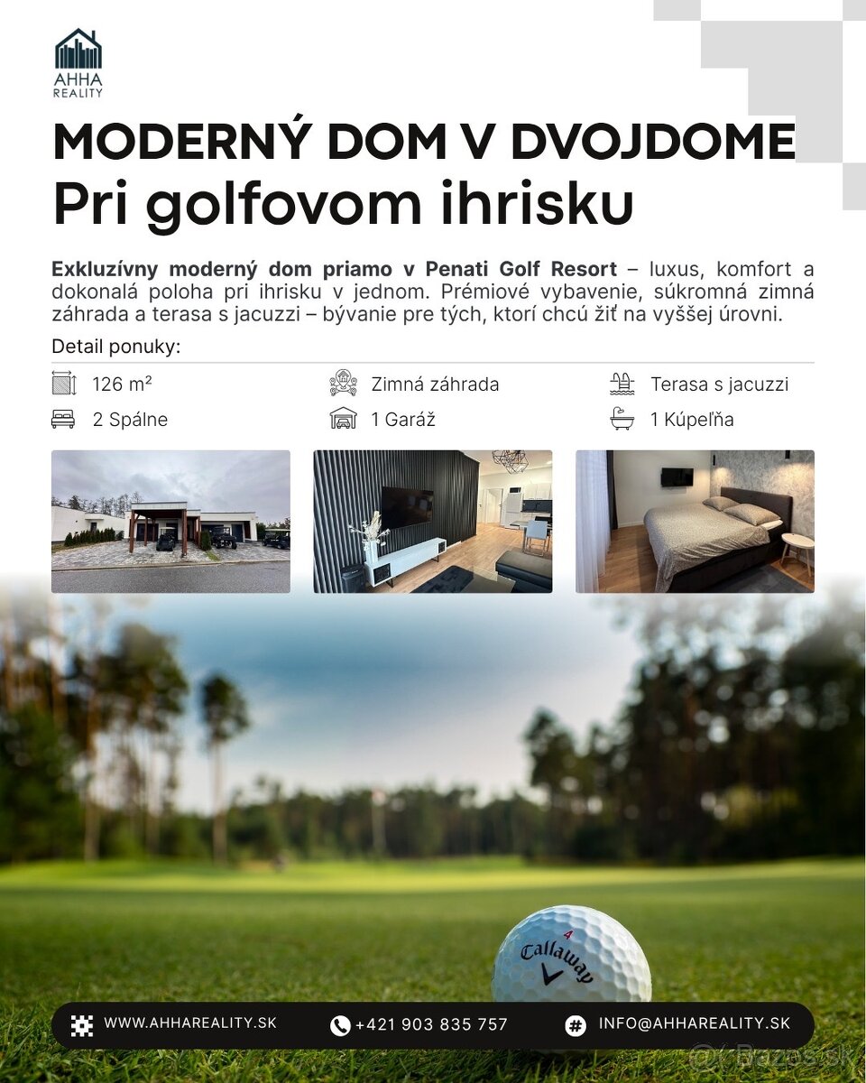 Moderný dom v dvojdome- Penati Golf Resort - 2