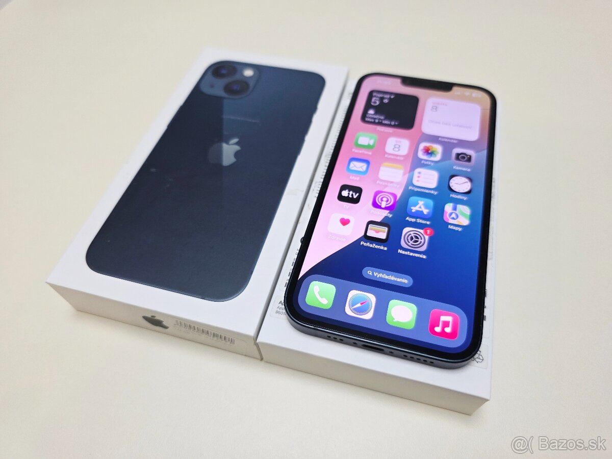 APPLE IPHONE 13 256GB MIDNIGHT ,ZDRVIE BATERKY 100% - 2