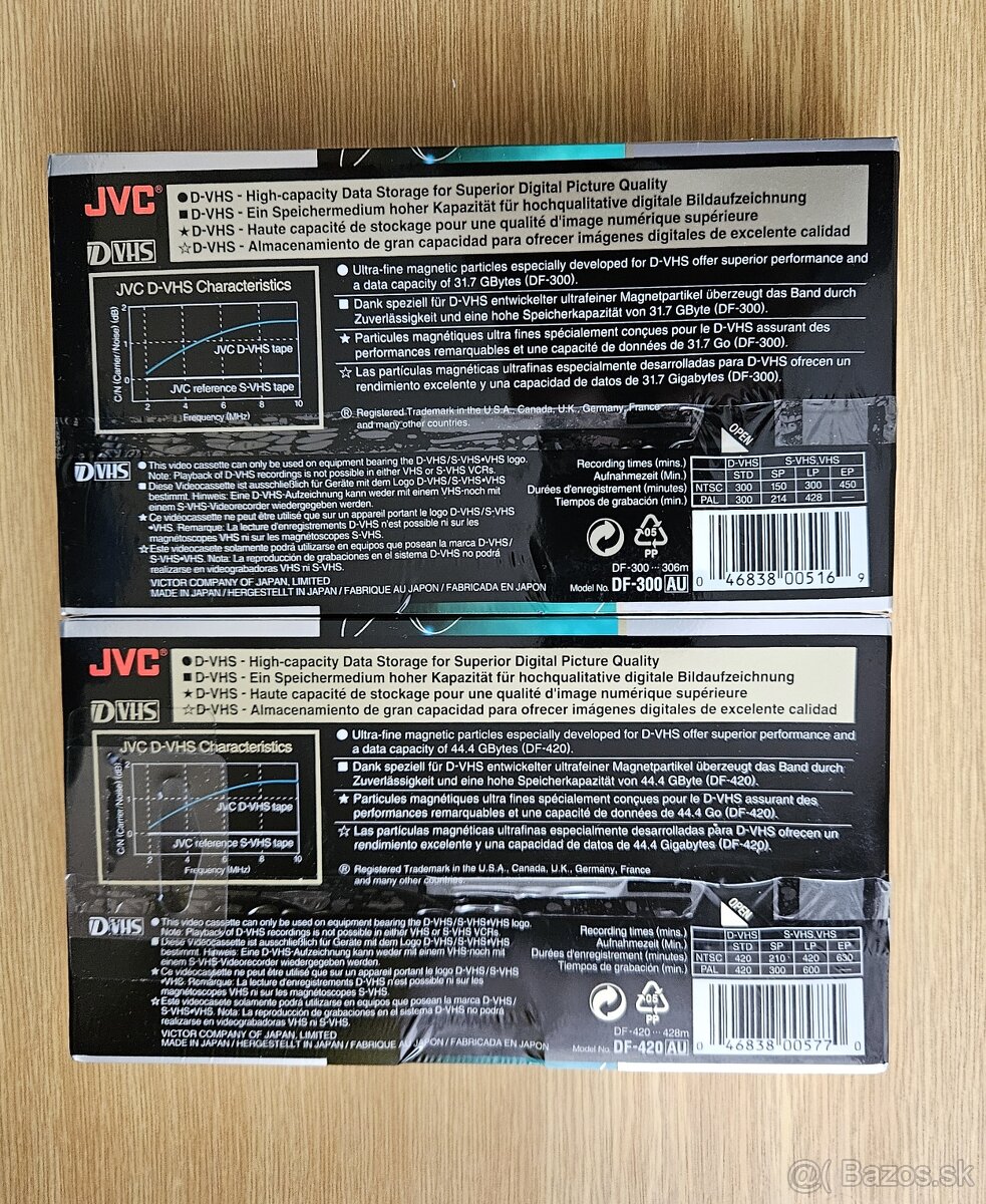 Japonské Videokazety JVC formátu D-VHS High-End - 2