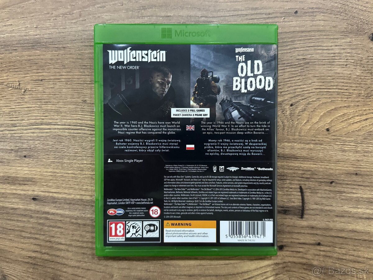Xbox One | Wolfenstein The New Order + The Old Blood - 2