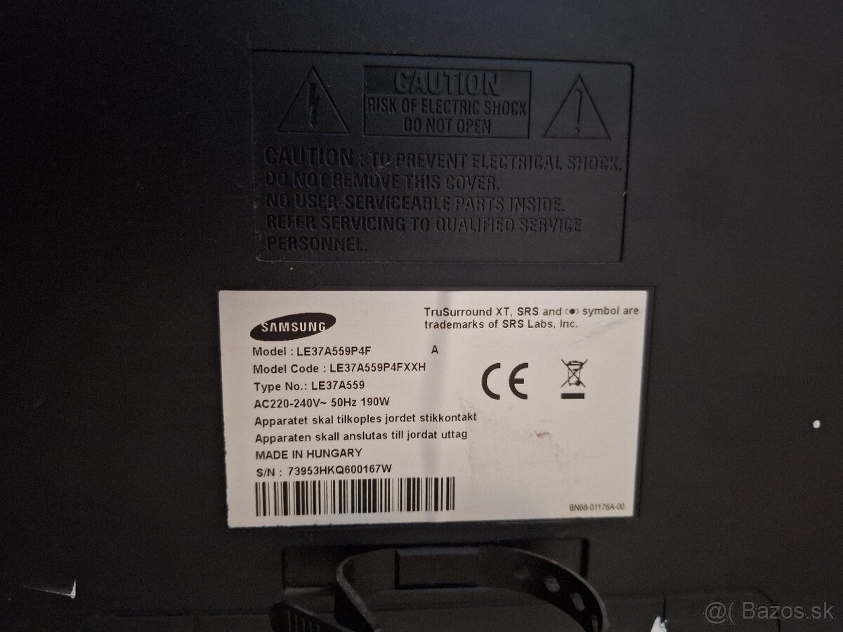 Samsung televízor LE37A559P4F - 2