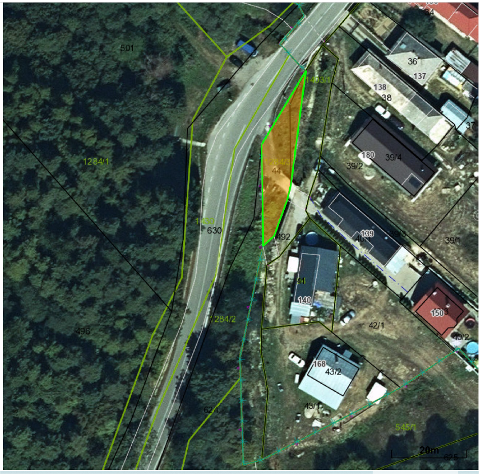 Predám PARCELU E 1284/3 v obci Vyšný Hrušov - 2