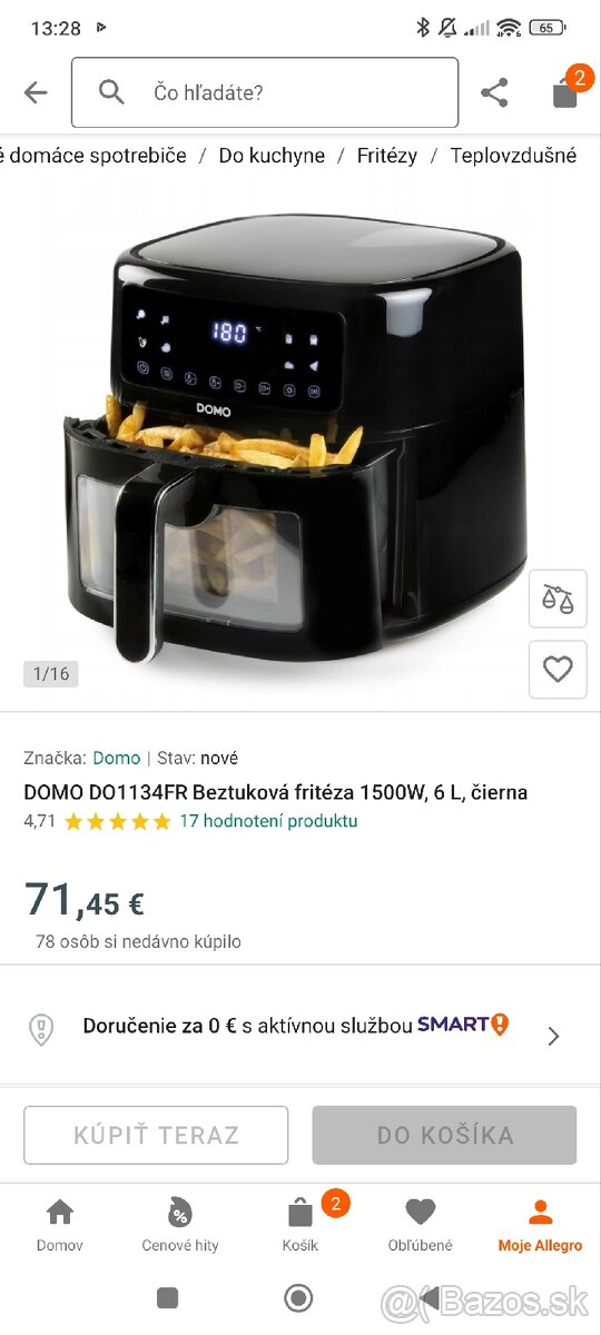 Nová fritéza Domo - 2